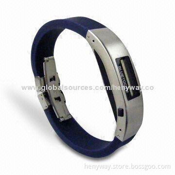Bluetooth Bracelet with Caller ID and LCD Clock, Suitable for Every Brand Bluetooth Mobile Phone